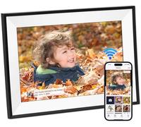 Ekasoco Cadre Photo Numérique WiFi 10,1 Pouces, Cadre Numérique Photo 1280x800 IPS, Ecran Tactile, Mémoire de 32 Go, Rotation Automatique, Configuration Facile