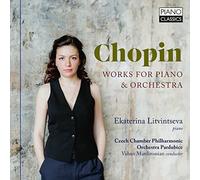 EKATERINA LITVINTSEV - CHOPIN WORKS FOR PIANO ORCH - CD - F600z