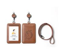 EKAX Porte-badge avec lanière réglable et porte-badge rétractable - Porte-carte double face pour bureau, carte de bus, étudiant, infirmière, police, chaton dans ses bras