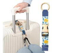 EKAX Sangle de Transport de Voyage avec Crochets et Boucle, Pince de Veste pour Voyage, Sangle de Bagage, Support de Sac réglable, Clip de Transport de Voyage pour Sac à Dos, Chapeau (Poire Mignonne)