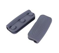 EKCOS 1 paire de poignées en silicone, anti-brûlure, antidérapantes, couvercle de poignée de pot, isolation thermique, accessoires de cuisine (Color : Grey)