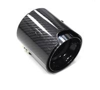 EKEGUY Embouts D'éChappement 1 Pièce pour M2 pour M3 pour M4 pour M5 pour M6 Embouts D'échappement À Texture Carbone Tuyau Silencieux pour BMW F87 F80 F82 F83 F90 Embout Echappement(Black 60mm-93mm)