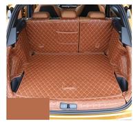EKEGUY Tapis Coffre Voiture en Cuir Doublure Chargement pour Citroën DS7 2018-2020 Accessoires Tapis Intérieur Crossback Housse Protection Coffre Voiture (Brun, Taille : Full)