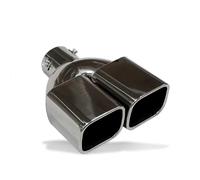 EKEGUY Tuyau d'Échappement Silencieux D'échappement Universel en Acier Inoxydable À Double Sortie pour Voiture Tuyaux Queue de Voiture