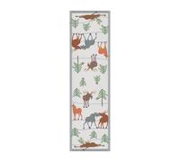 Ekelund Linneväveri Chemin de table Clumsy moose 35x120 cm