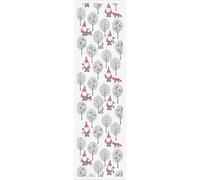 Ekelund Linneväveri Chemin de table Tomteliv 35x120 cm Gris-rouge