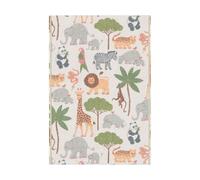 Ekelund Linneväveri Couverture bébé Vilda Vänner 72x105 cm Multi