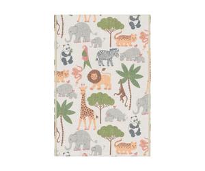 Ekelund Linneväveri Couverture bébé Vilda Vänner 72x105 cm Multi