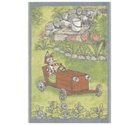 Ekelund Linneväveri Couverture enfant Pettson & Findus Lådbil