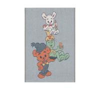 Ekelund Linneväveri Couverture pour enfants Vänner 72x105 cm Bleu