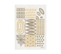 Ekelund Linneväveri Serviette de cuisine Fiskglänta 35x50 cm Jaune