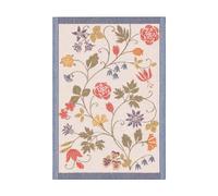 Ekelund Linneväveri Serviette de cuisine Flower 35x50 cm Rouge-noir