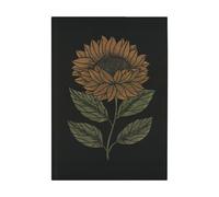 Ekelund Linneväveri Serviette de cuisine Helia 48x70 cm Noir-jaune