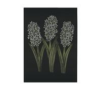 Ekelund Linneväveri Serviette de cuisine Hyacint 48x70 cm Noir-vert