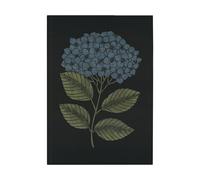 Ekelund Linneväveri Serviette de cuisine Hydrangea 48x70 cm Noir-bleu