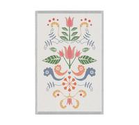 Ekelund Linneväveri Serviette de cuisine Lindas tulpan 40x60 cm Rose-gris