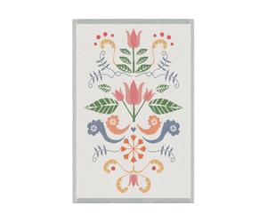 Ekelund Linneväveri Serviette de cuisine Lindas tulpan 40x60 cm Rose-gris