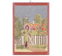 Ekelund Linneväveri Serviette de cuisine Mitt Sverige 35x50 cm Multi