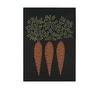 Ekelund Linneväveri Serviette de cuisine Morot 48x70 cm Noir-orange