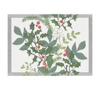 Ekelund Linneväveri Set de table Julia 35x48 cm Blanc-vert
