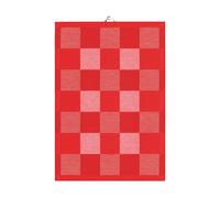 Ekelund Linneväveri Torchon à damiers rouge 35x50 cm