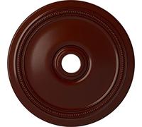 Ekena menuiseries Cm24dibmf 61 cm OD X 3 5/20,3 cm ID X 1 P Diane plafond Médaillon (compatible avec toile de jusqu'à 6 1/10,2 cm), brossé en acajou