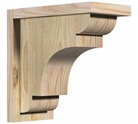 Ekena menuiseries Cor06 X 08 x 08neb01rdf NEUF Brighton Corbel (brut de sciage avec plaque arrière Sapin Douglas - Scié grossièrement - Largeur : 15,2 cm (6") 12"D x 12"H 4"W Douglas Fir (Rough Sawn)