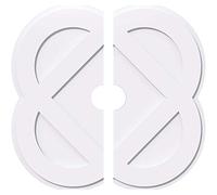 Ekena Millwork Charlotte CMP36CE2-05000 Médaillons de plafond contemporains en PVC de qualité architecturale, 2 pièces en uréthane 91,4 cm OD x 12,7 cm ID x 36,7 cm C x 2,5 cm P