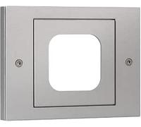 EKEY 203131 châssis Gira xLine TX_44, châssis pour lecteur d’empreinte digitale xLine, simple, plastique, gris aluminium