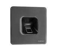 EKEY 203704 Lot de Lecteur d’Empreinte Digitale xLine Noir avec châssis en Verre Noir, unité de Commande, pour Montage encastré, 0,4 W, 12-24 V, Lecteur d’Empreinte Digitale Noir