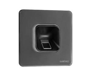 EKEY 203704 Lot de Lecteur d’Empreinte Digitale xLine Noir avec châssis en Verre Noir, unité de Commande, pour Montage encastré, 0,4 W, 12-24 V, Lecteur d’Empreinte Digitale Noir