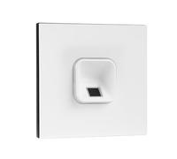 EKEY 204710 Lot de Lecteur d’Empreinte sLine Blanc avec Module d’interphone Gira 106 Blanc Signal, unité de Commande, pour interphone Gira, 0,4 W, 12-24 V, Lecteur d’Empreinte Digitale Blanc