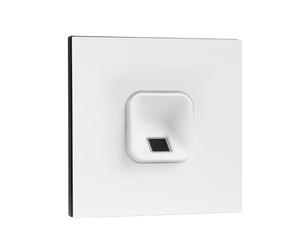 EKEY 204710 Lot de Lecteur d’Empreinte sLine Blanc avec Module d’interphone Gira 106 Blanc Signal, unité de Commande, pour interphone Gira, 0,4 W, 12-24 V, Lecteur d’Empreinte Digitale Blanc