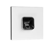 EKEY 204716 Lot de Lecteur d’Empreinte sLine Noir avec Module d’interphone Gira 106 Blanc Signal, unité de Commande, pour interphone Gira, 0,4 W, 12-24 V, Lecteur d’Empreinte Digitale Noir