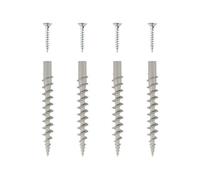 EKEY UNO 200011 Lot pour Montage sur façades avec Isolation Thermique, Chevilles isolantes avec vis, Gris, 4 pièces