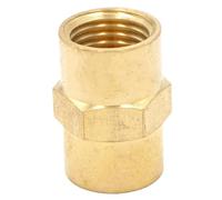 EKFBQBGW 1/4" NPT Female Hex Nipple Reducer Brass Pipe Fitting Connector Water Gas Oil Fuel Max Pressure 1000 PSI