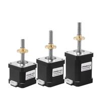 EKFBQBGW 1pcs 17HS4401S-T8 with Copper1.8d Nut Screw Lead 2/4/8mm Nema17 Trapezoidal Screw Stepper Electronic Starter for 3D Printer Parts(Dark Grey)