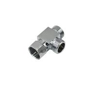 EKFBQBGW 1pcs Metal Female 1/2 to 1/2" Male T-Shape Connector Water Splitter Tee 2-Way Copper Fitting Tap(C)