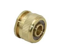 EKFBQBGW 2pcs Brass Female 1/2" to 1/2 Garden Hose Quick Connector 16mm Hose Copper Metal Threaded Water Pipe Connector