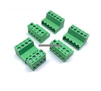 EKFBQBGW 2sets Solderless Docking Type 2EDG 5.08MM Screw Terminal Block Connector PCB Plug-in Type 2edg Type Green Terminal Block (6p)