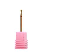 EKFBQBGW 3mm Inverted Cone Cuticle Clean Nail Drill Bit Russian Diamond Nail Bits 1Pcs(F(TiN)) EKFBQBGW