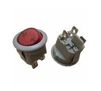 EKFBQBGW 5pc Mr Series Boat-Shaped Switch 23mm Circular 3-pin 2-Position with Light 10A250V T125/55