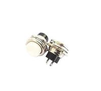 EKFBQBGW 5PCS DS-212 White Circular Since The Reset Unlocked Small Push Button Switch 16mm