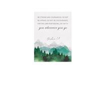 EKFBQBGW Be Strong and Courageous Christian Wall Art - Joshua 1:9 Scripture Canvas, Inspirational Decor for Home, Bedroom & Military Gift Idea Framed,12x18inch(30x45cm)