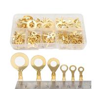 EKFBQBGW Bornier DJ431M3/M4/M5/M6/M8/M10, 150 pièces/Ensemble, cosses de Type O, connecteur de Fil pressé à Froid, Languette en cuivre, Nez de câblage