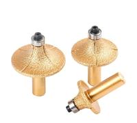 EKFBQBGW Brazed Diamond Router Bits for Granite Marble Router Profiling Cutting Stone Edge Engraving Tools 1Pcs(R15) EKFBQBGW