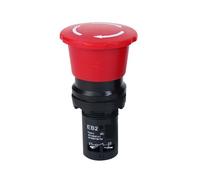 EKFBQBGW Emergency Stop Switch Emergency Stop Button Switch On Off EB2 Series Red Mushroom Head Latching Self-Locked e-Stop Push Buttons 22mm 5A(Big Head) EKFBQBGW