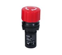 EKFBQBGW Emergency Stop Switch Emergency Stop Button Switch On Off EB2 Series Red Mushroom Head Latching Self-Locked e-Stop Push Buttons 22mm 5A(Small Head) EKFBQBGW