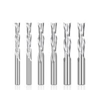 EKFBQBGW for Woodworking 2 Flute Carbide Endmill Spiral Router Bits 3.175/4/6/8/10/12mm Shank 1Pcs(3.175x3.175x17x45L) EKFBQBGW