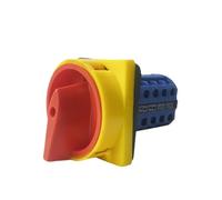 EKFBQBGW Interrupteur à Came Rotatif cadenassable LW26GS-20 690 V 20 A, 2 Positions, 4 pôles, 16 bornes, arrêt d'urgence Principal, YMW26-20/4GS